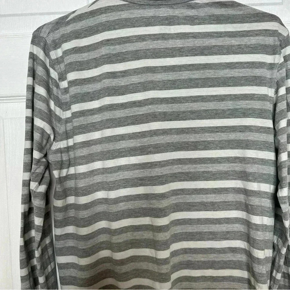 Stockhomme Evolution Shirt Stripes Front Pocket Grey  & White Size Small - Picture 10 of 16